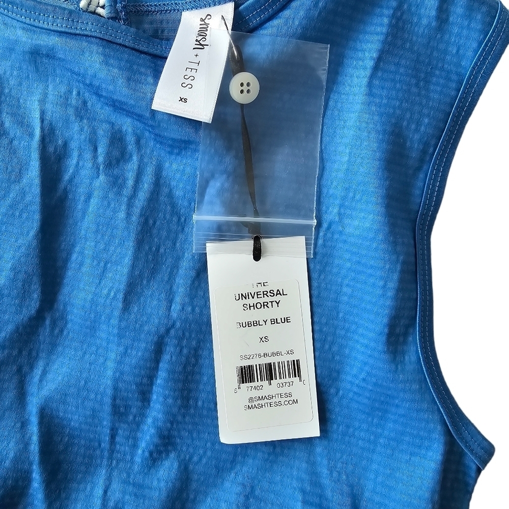 Smash + Tess The Universal Shorty Shorts Romper Blue Size XS NEW - Picture 10 of 16